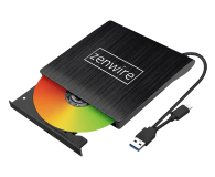 Zenwire Napęd Zewnętrzny DVD CD 2w1 USB 3.0 USB-C ECD829-Y - 1604629 - zdjęcie 1